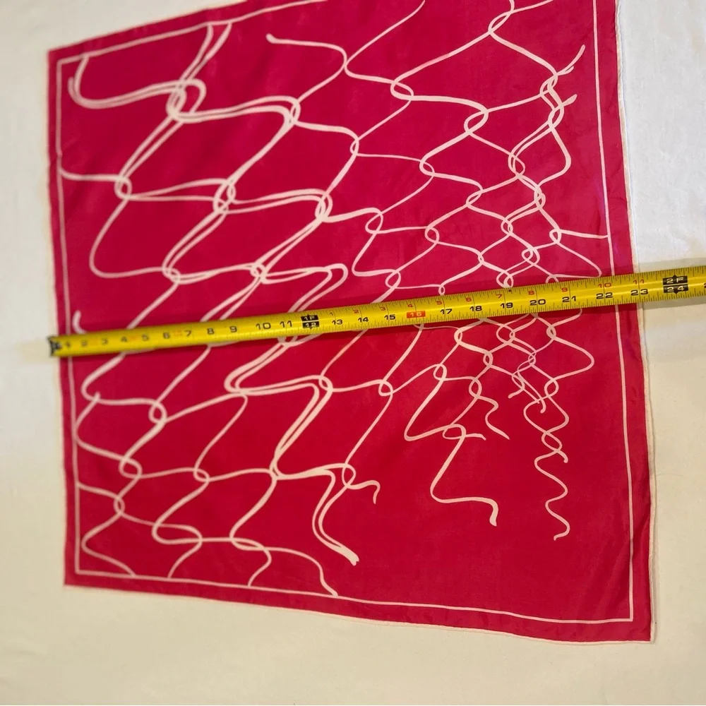 CVintage Pink Scribble Scarf